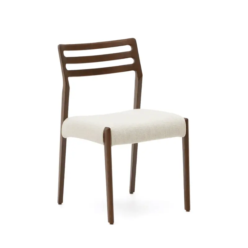 Cudia Dining Chair in Dark Walnut Brown Tone