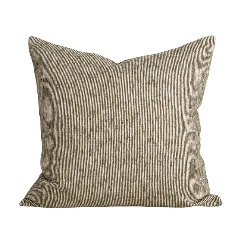 Dalton Textured Cushion in Olive Green