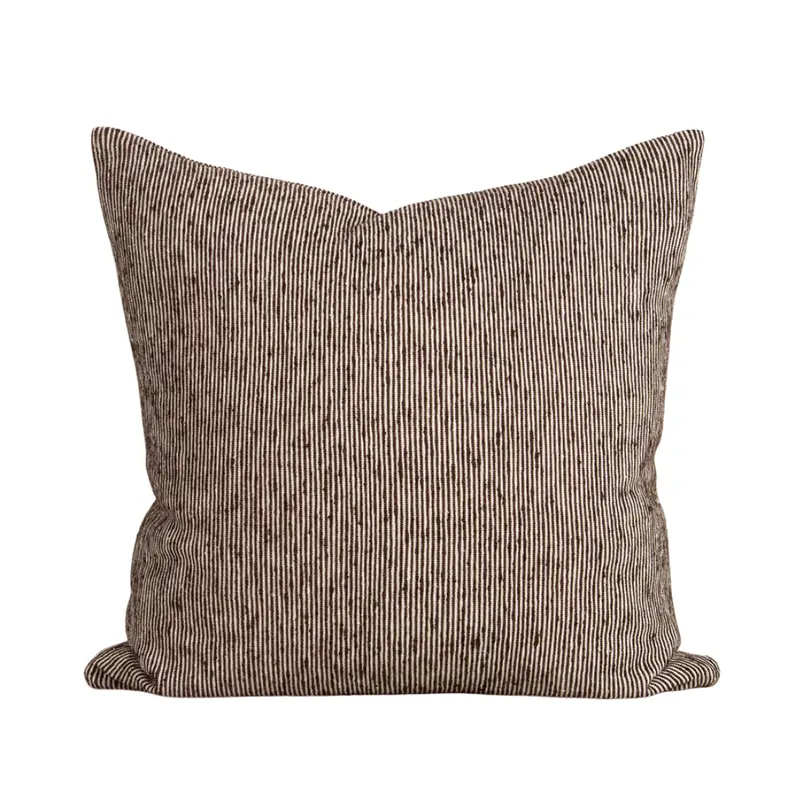 Dalton Throw Pillow in Chocolate Tone