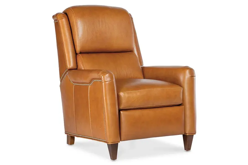Dante Bustle-Back Leather Recliner Chair