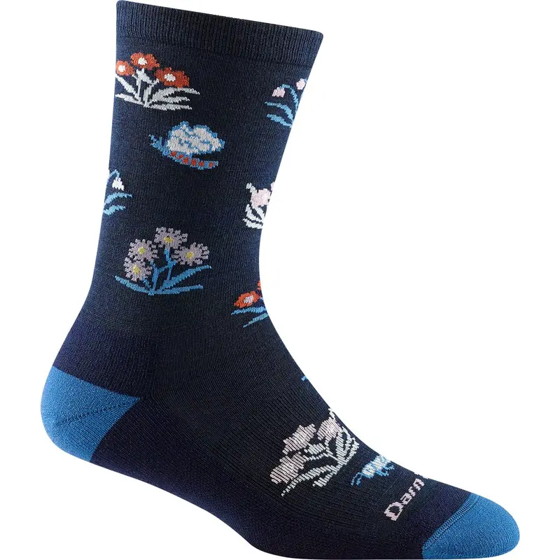 Darn Tough Cottage Bloom Crew Socks – Women’s Lightweight Cushioned Fit