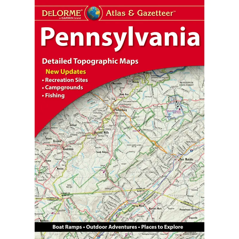 DeLorme Pennsylvania Atlas & Gazetteer Map Book