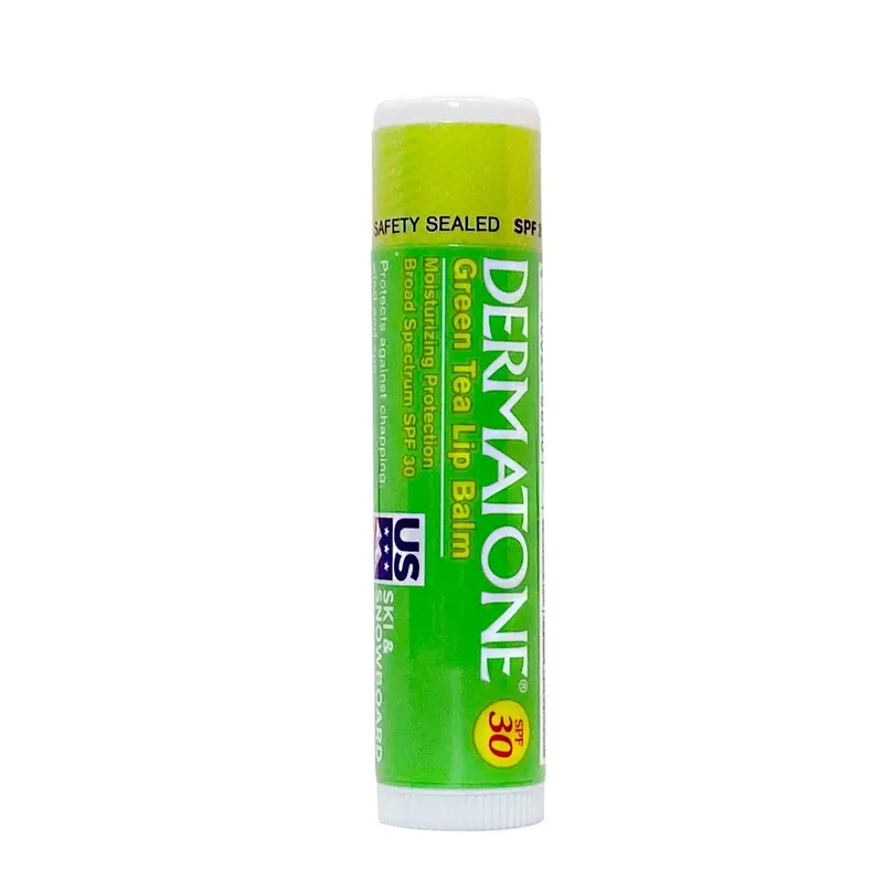 Dermatone Green Tea Lip Balm SPF 30 – Antioxidant-Rich Daily Protection, 0.15 oz