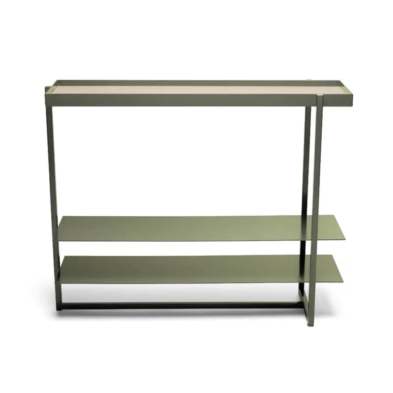 Emma Slim Shoe Console Table in Daintree Green