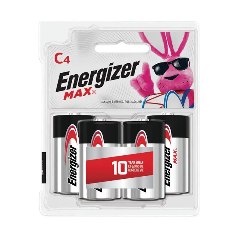 Energizer Max C Batteries – 4-Cell Pack