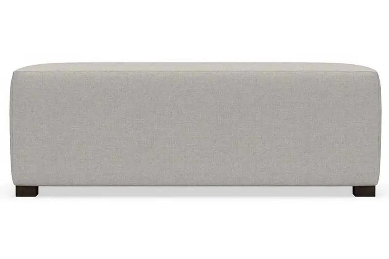 Evelyn 62-Inch Upholstered Fabric Bench Ottoman with Clean Modern Lines