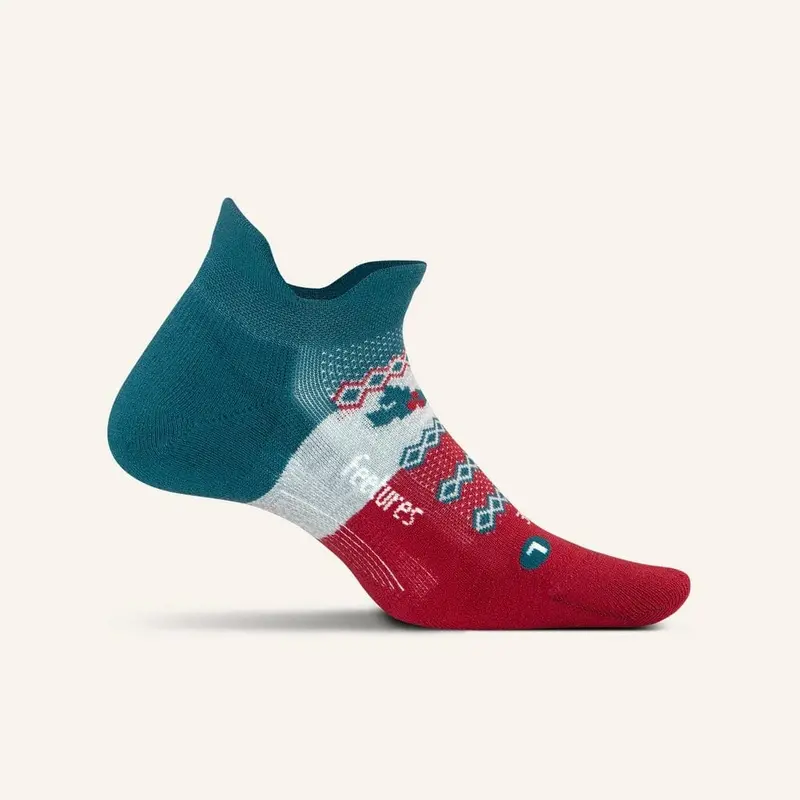 Feetures Elite Light No-Show Tab Holiday Running Socks