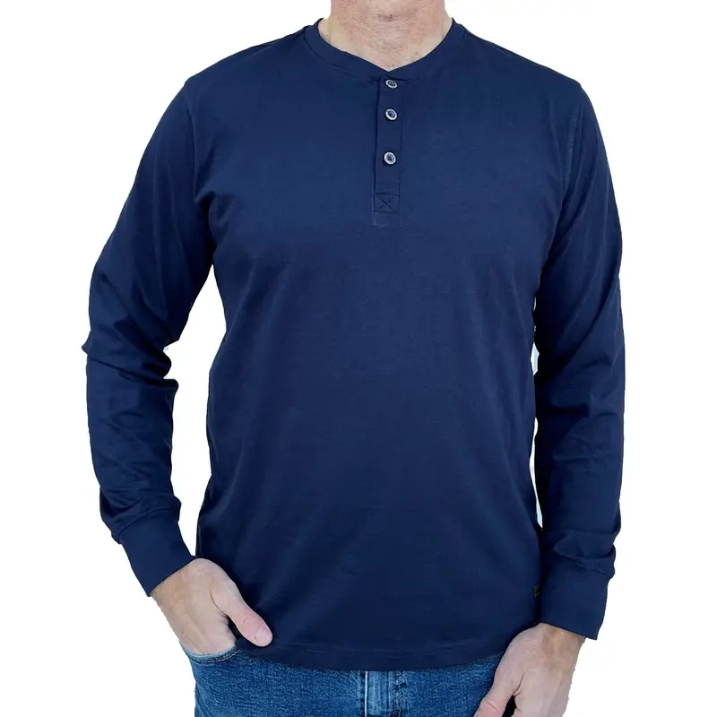 Flyshacker Salt River Long-Sleeve Henley Shirt for Men (6 oz)