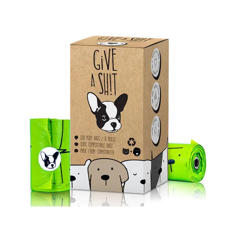 Give A Sh!t Compostable Dog Waste Bags – 120-Count Biodegradable Refill Box