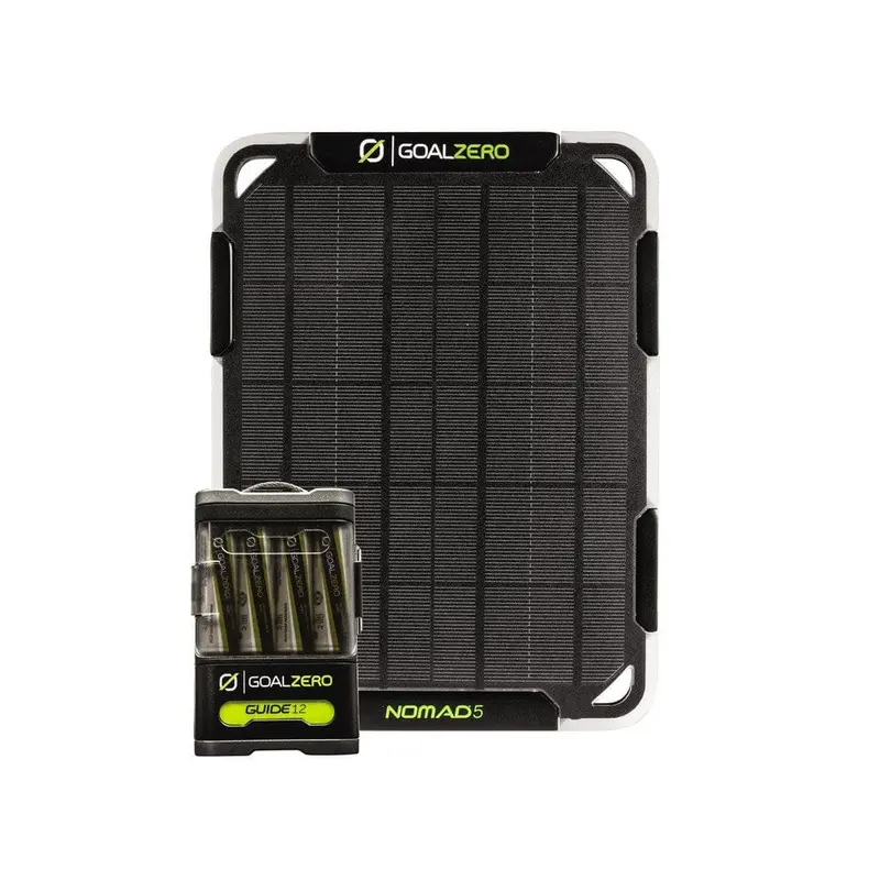 Goal Zero Guide 12 Plus Solar Charging Kit with Nomad 5 Panel