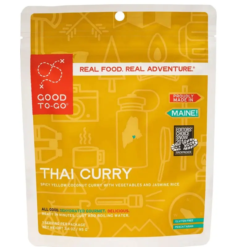 Good To-Go Thai Curry Freeze-Dried Meal – Single Serving