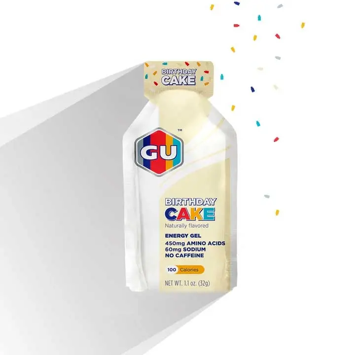 GU Birthday Cake Flavor Liquid Energy Gel – Fun & Functional Fuel