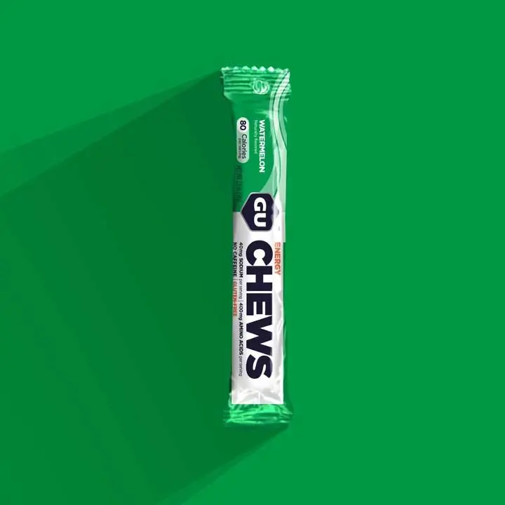 GU Watermelon Energy Chews – Fast-Acting Carbohydrate Boost