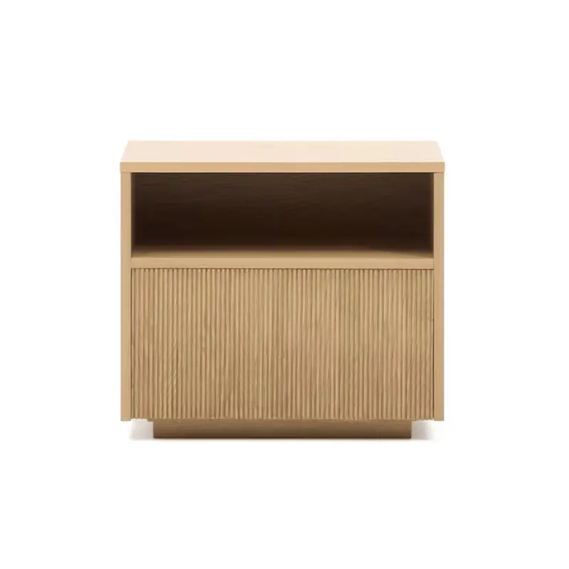 Hally Modern Bedside Table – Oak