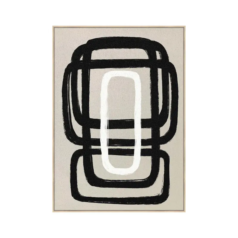 Harmonic Contemporary Framed Canvas Art