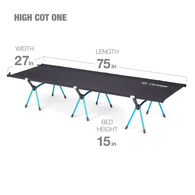 Helinox High Cot One Elevated Camping Cot for Comfortable Outdoor Sleep