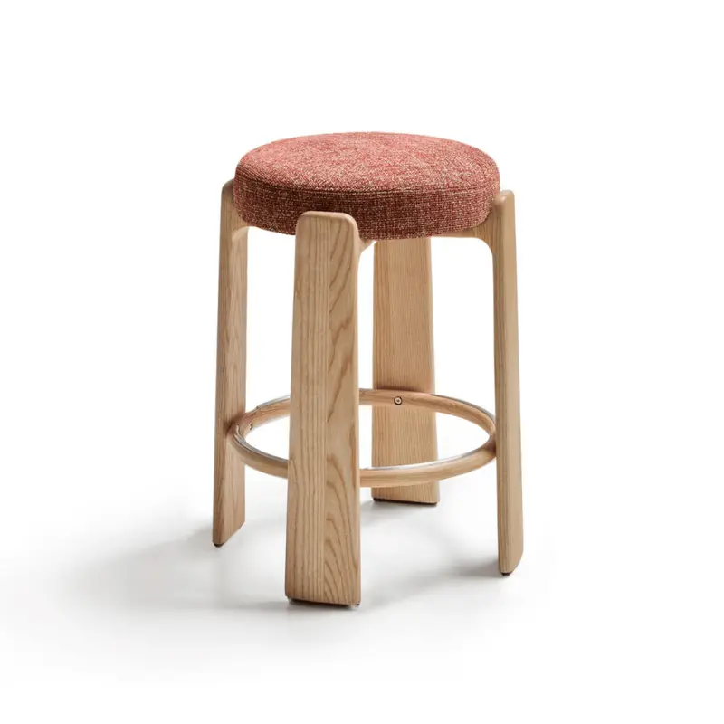 Hill Terracotta Backless Bench Barstool