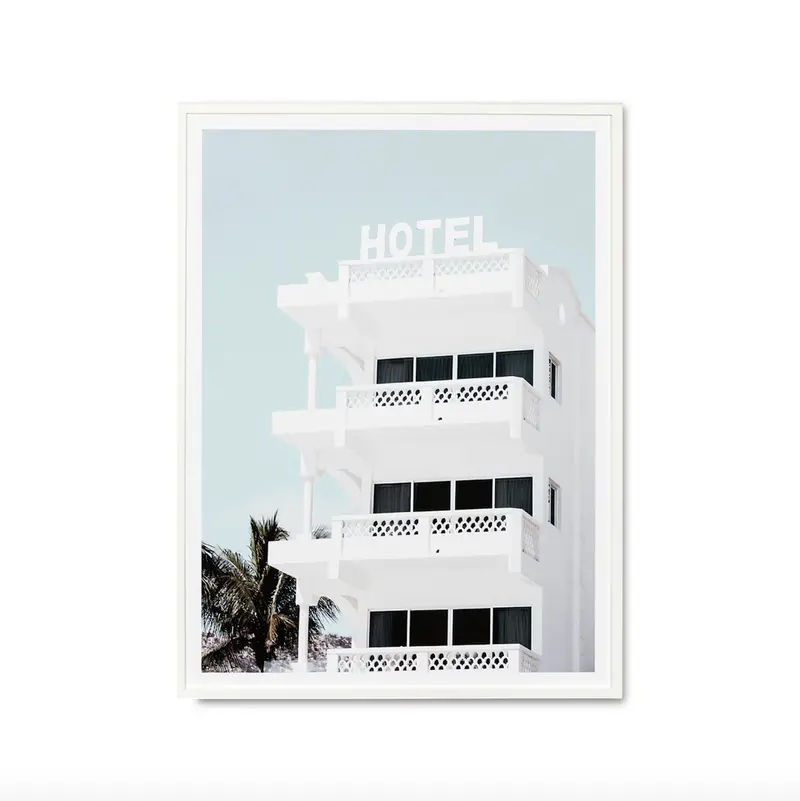 Hotel Blue Contemporary Photography Print