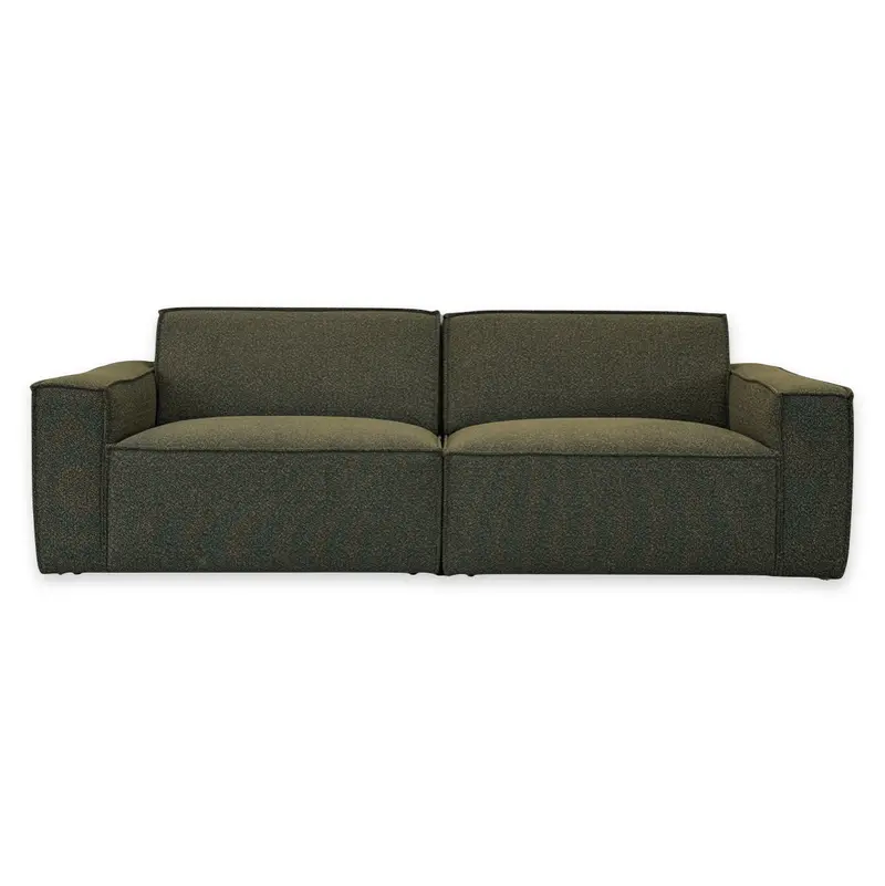 Imagine Olive Green Upholstered Sofa – Modular Comfort Style