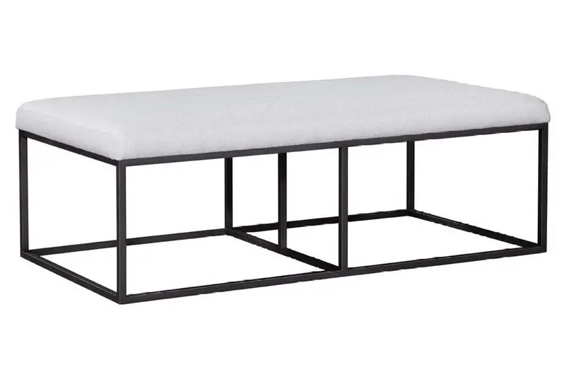 Izzy Quick-Ship 54-Inch Pillow-Top Upholstered Ottoman