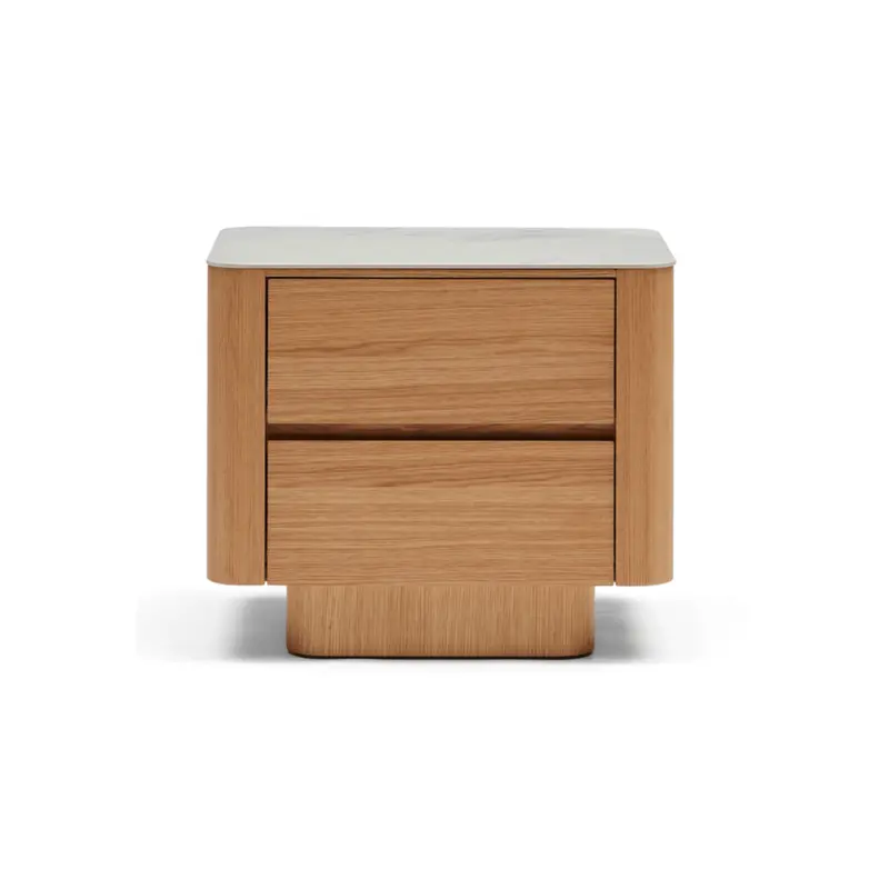Jamie Bedside Table Crafted from Natural Oak Wood