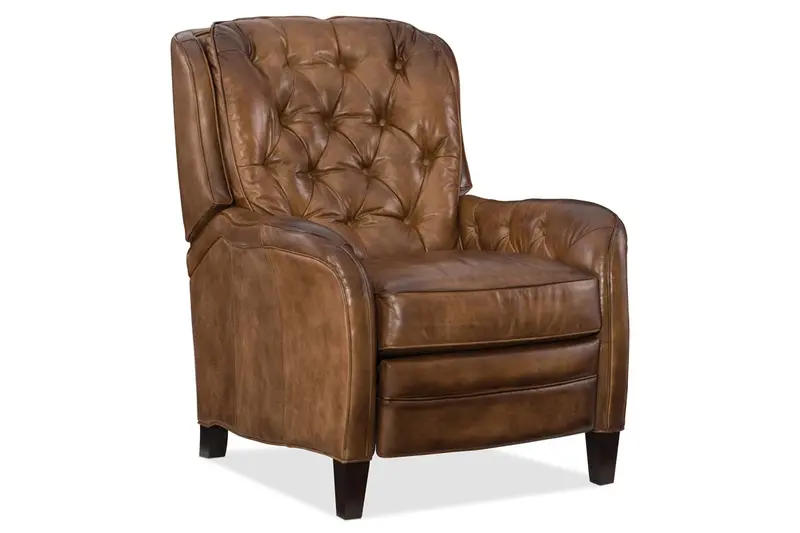 Joel Pillow-Back Recliner – Button-Tufted Upholstery, Quick Ship