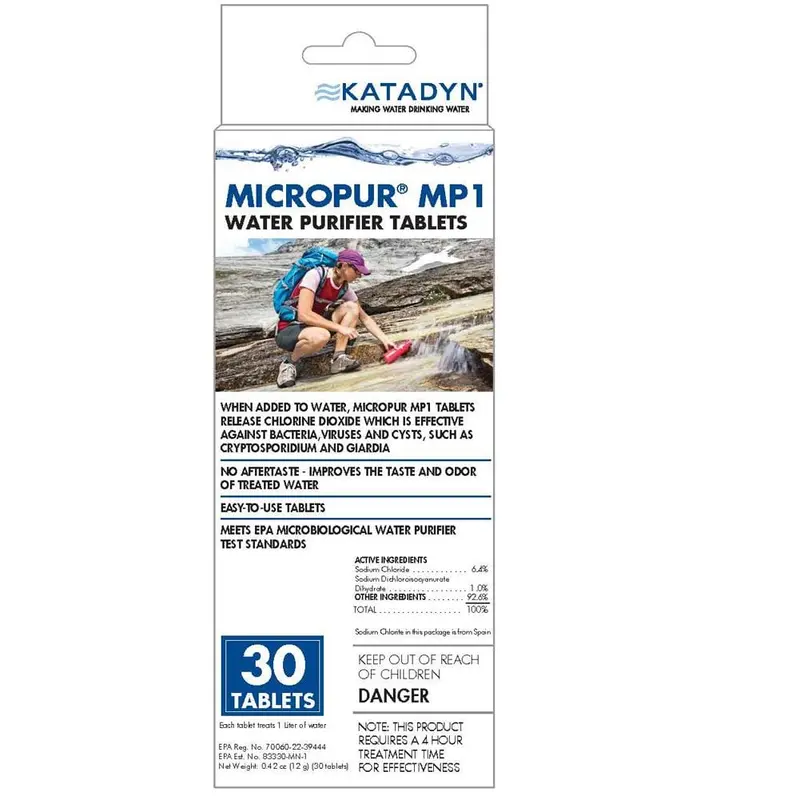 Katadyn Micropur MP1 Purification Tablets – Water Disinfection