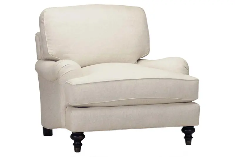Kerrie Natural Quick-Ship Fabric Armchair