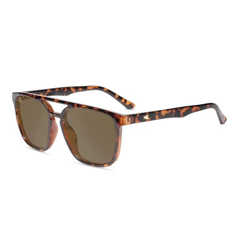 Knockaround Brightsides Sunglasses – Glossy Tortoise Shell with Amber Lenses