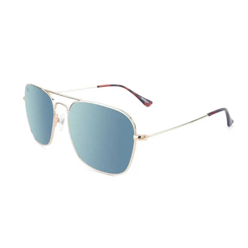 Knockaround Mount Evans Sunglasses – Gold Frame with Sky Blue Lenses