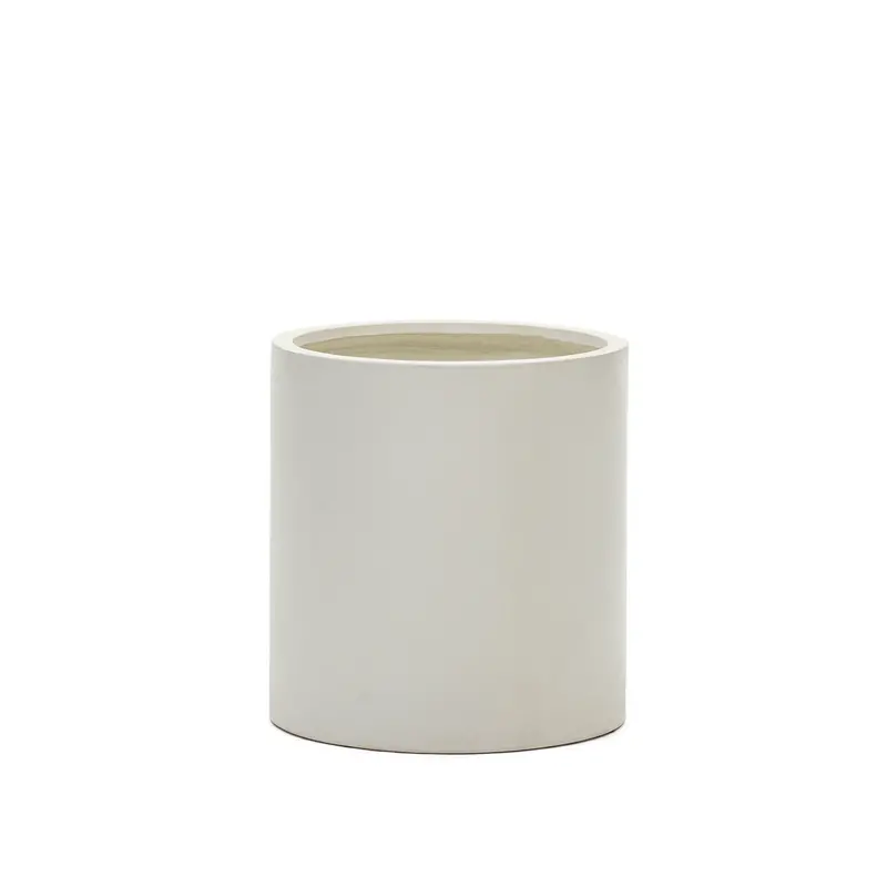 Kona Medium White Planter Pot – Versatile Outdoor Plant Container