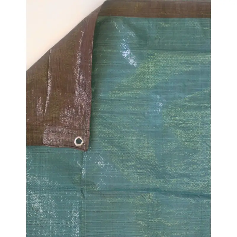 Kotap Brown and Green Polyethylene Tarp – Heavy-Duty All-Weather Cover