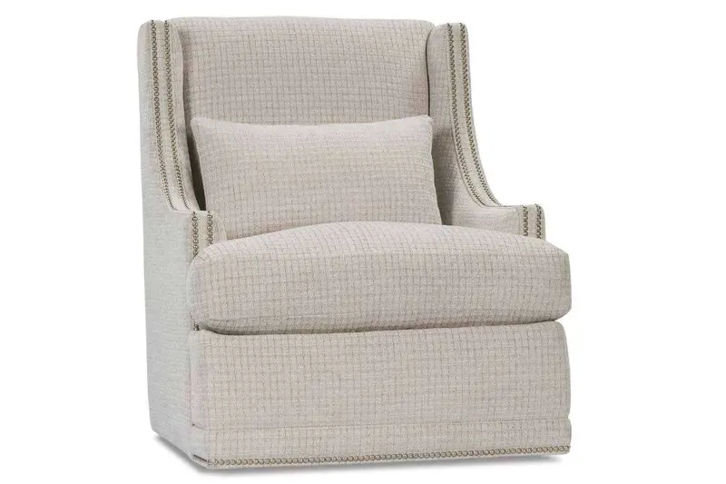 Lacey Swivel Accent Chair with Fabric Upholstery