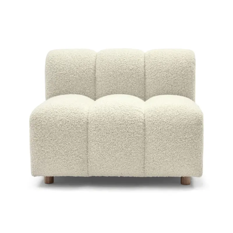 Laurie Angora Fabric Armchair