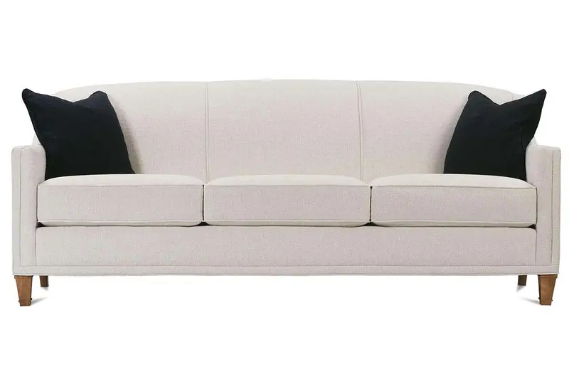 Leona Tight-Back Fabric Sofa Bed – 75″ Convertible Queen-Size Couch