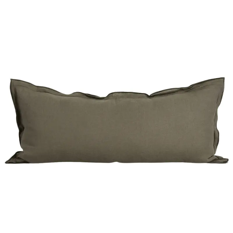 Linden Extra-Long Olive-Tone Cushion