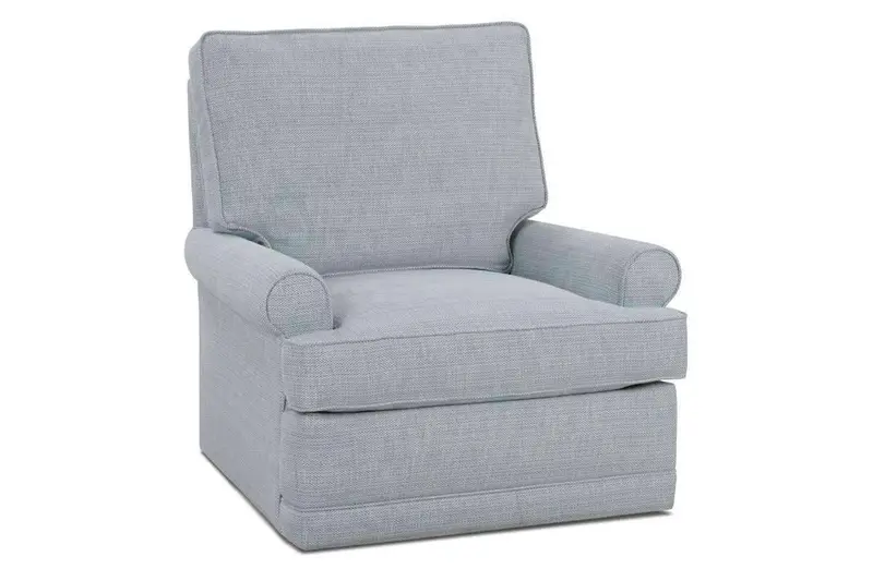 Lisa Men’s-Size Swivel & Glider Accent Chair – Fabric Upholstered