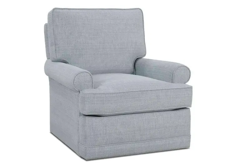 Lisa Women’s-Size Swivel & Glider Accent Chair – Fabric Upholstered