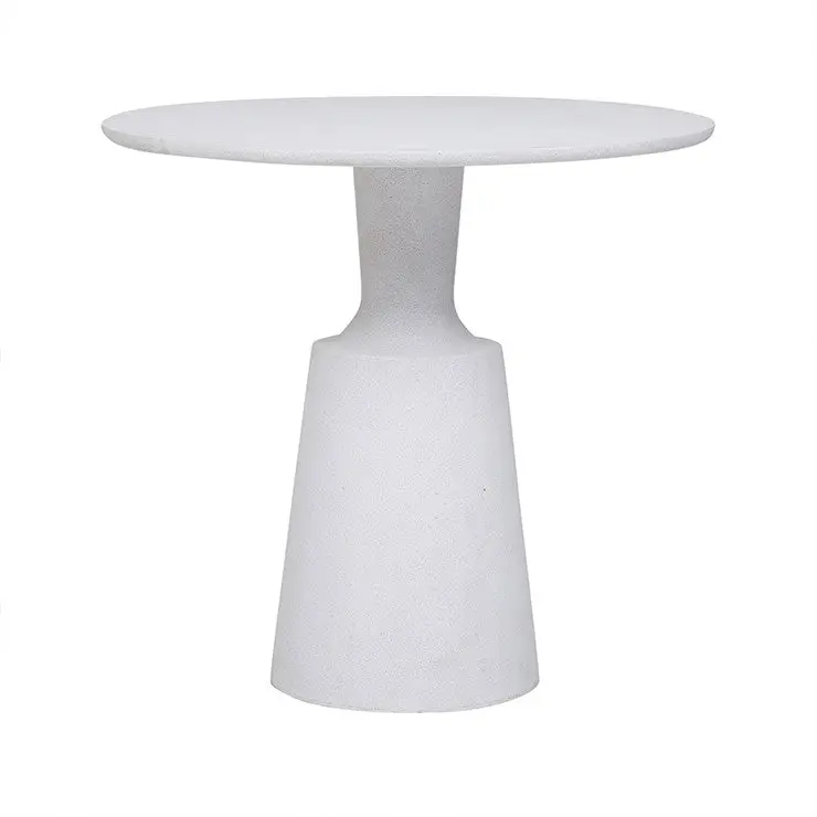 Livorno White Cafe-Style Patio Dining Table