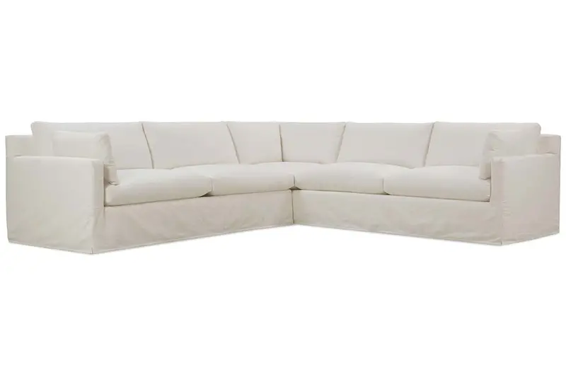 Liza Track-Arm Slipcovered Sectional Configuration