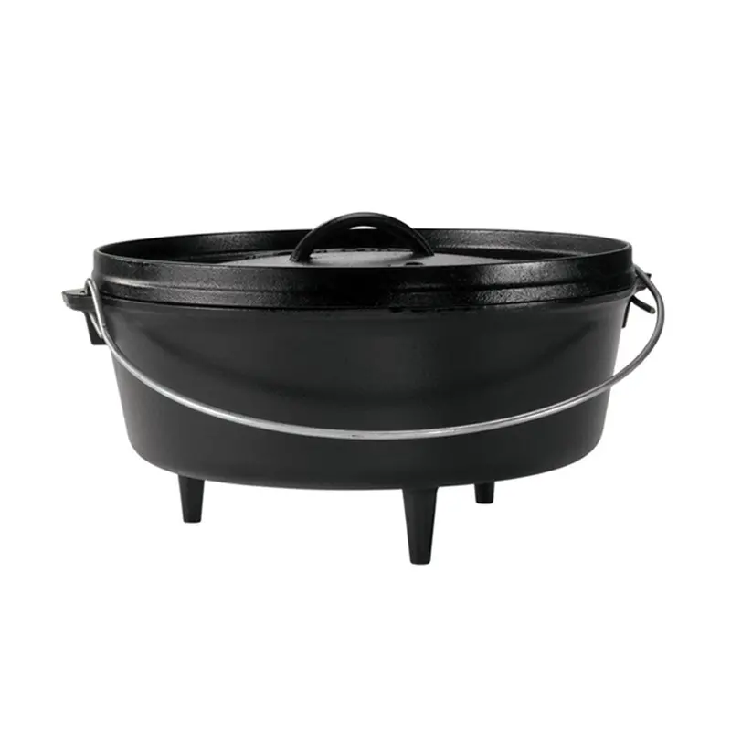 Lodge 12-Inch / 6-Quart Cast Iron Camp Dutch Oven