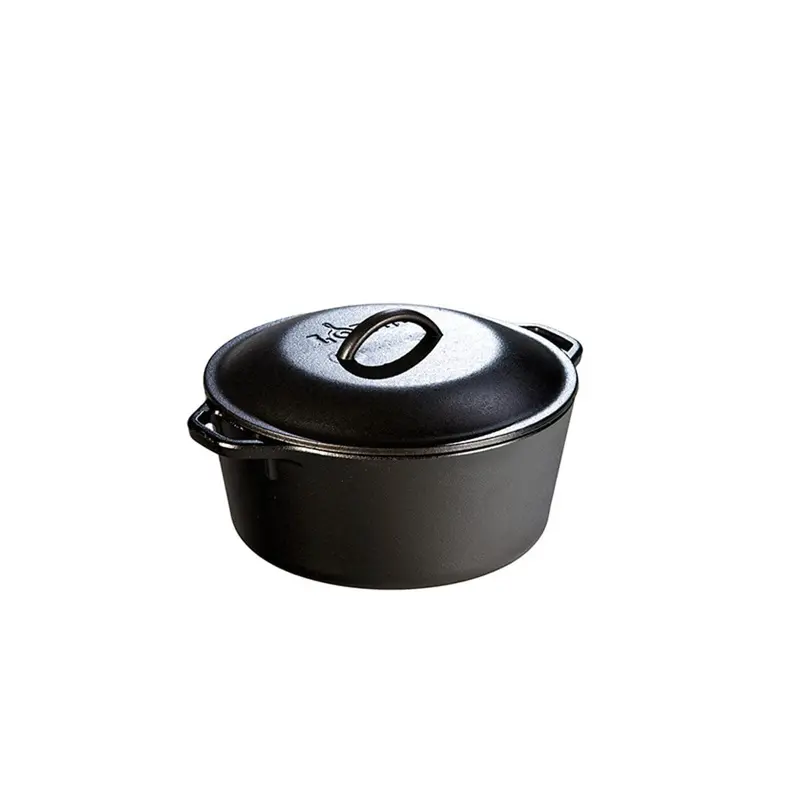 Lodge 5-Quart Enameled-Free Cast Iron Dutch Oven