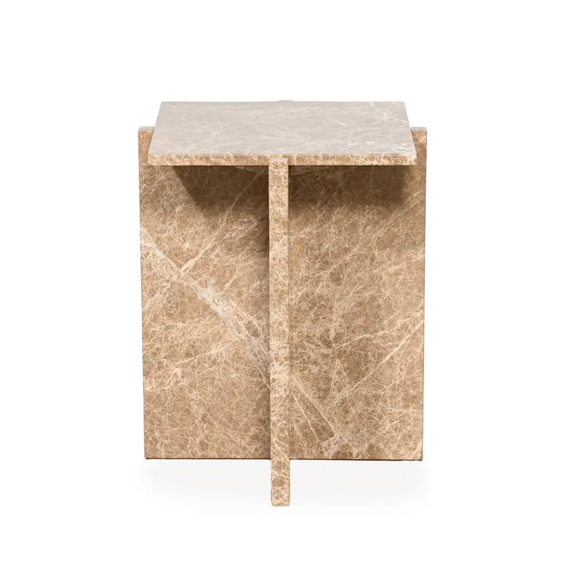 Loren Sleek Marble Side Table