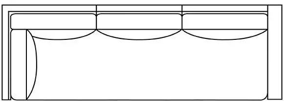 Luca Fabric Corner Sofa – Right-Arm Facing Bench Seat
