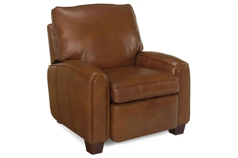 Lyndon Leather Push-Back Recliner with Pillow Support