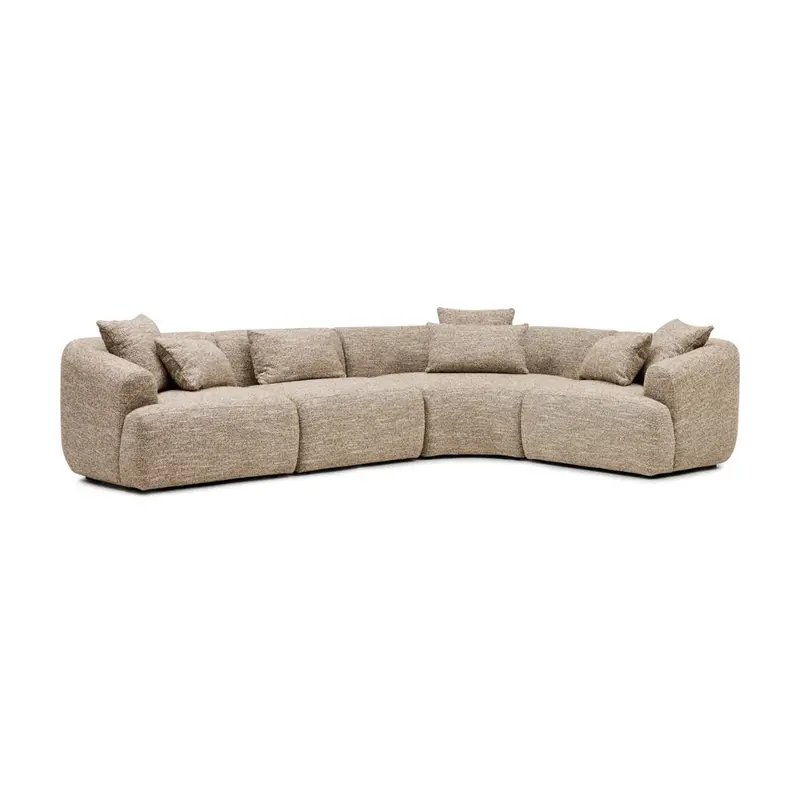 Lyon Desert Modular Corner Sofa – Sleek L-Shape Without Chaise
