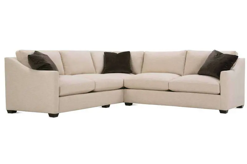 Macy Large-Scale Fabric Sectional – Sloping Track-Arm Design for Modern Living Spaces