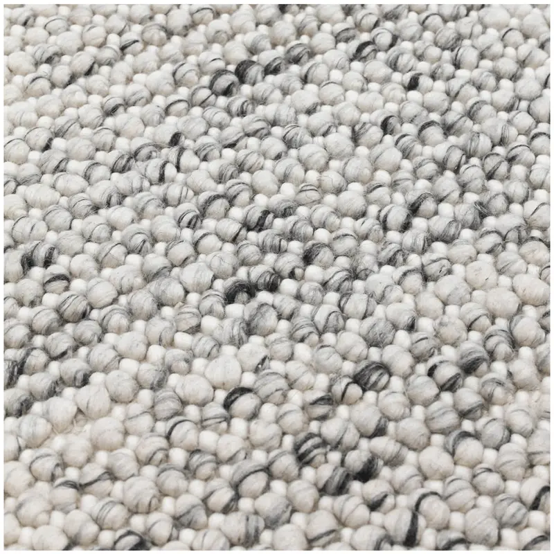Magic Wool Area Rug – Ice White Subtle Tonal Design