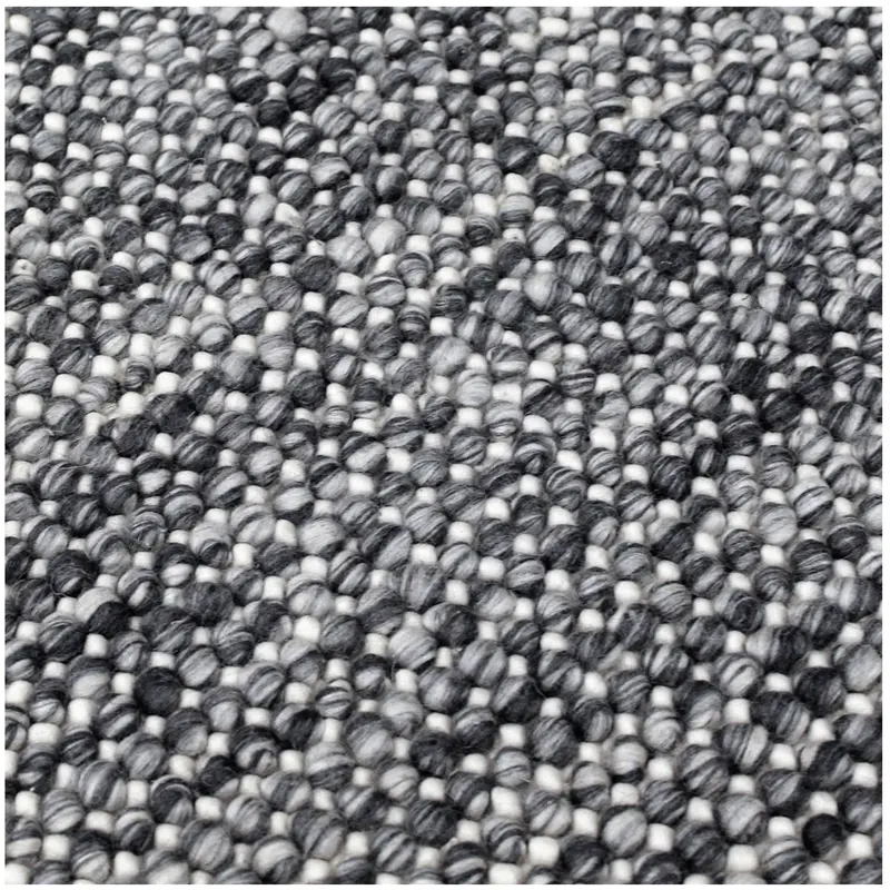 Magic Wool Area Rug – Storm Grey Abstract Texture