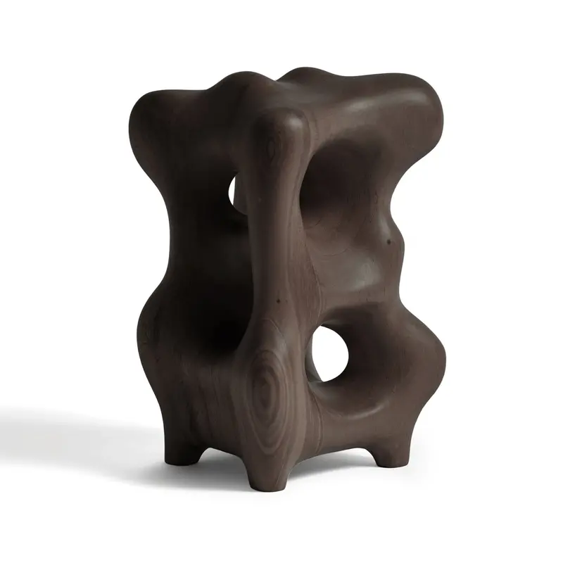 Mahogany Dark Brown Organic Sculpture for Interior Styling
